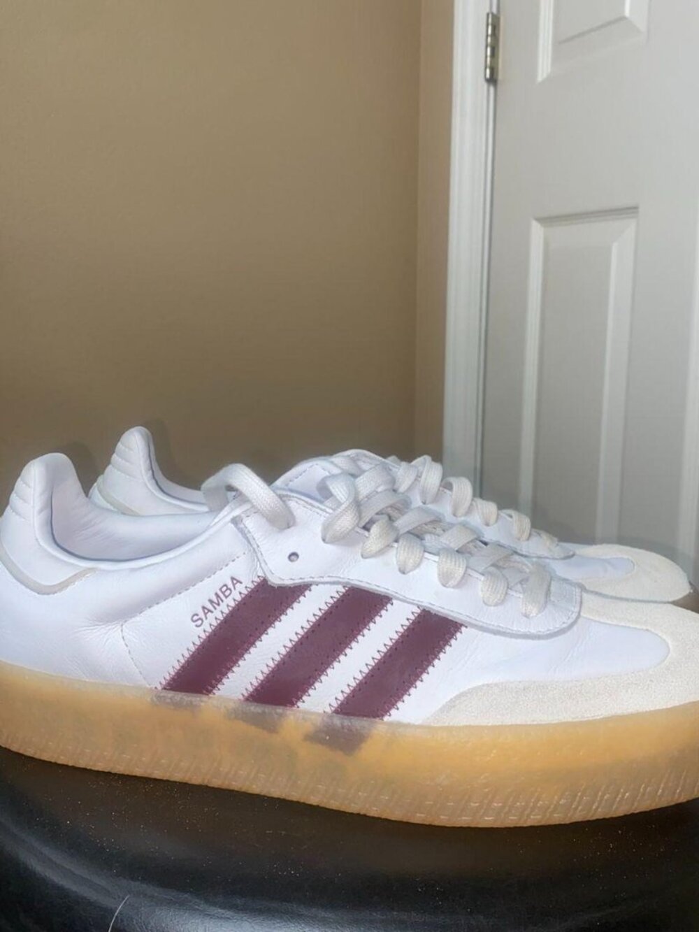 Adidas Originals Sambae White Shadow Red Sz 10